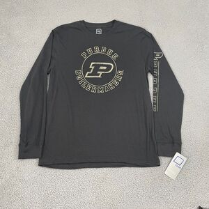 Purdue University Shirt L Black Long Sleeve Pro Edge Boilermakers Tee NWT